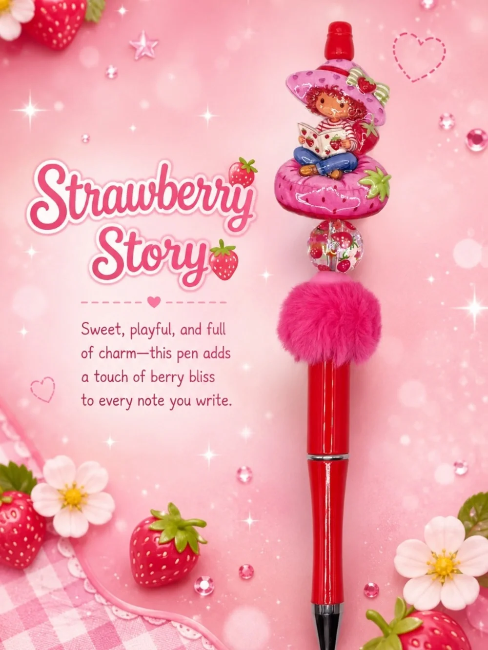 Berry Bookworm Bliss Pen